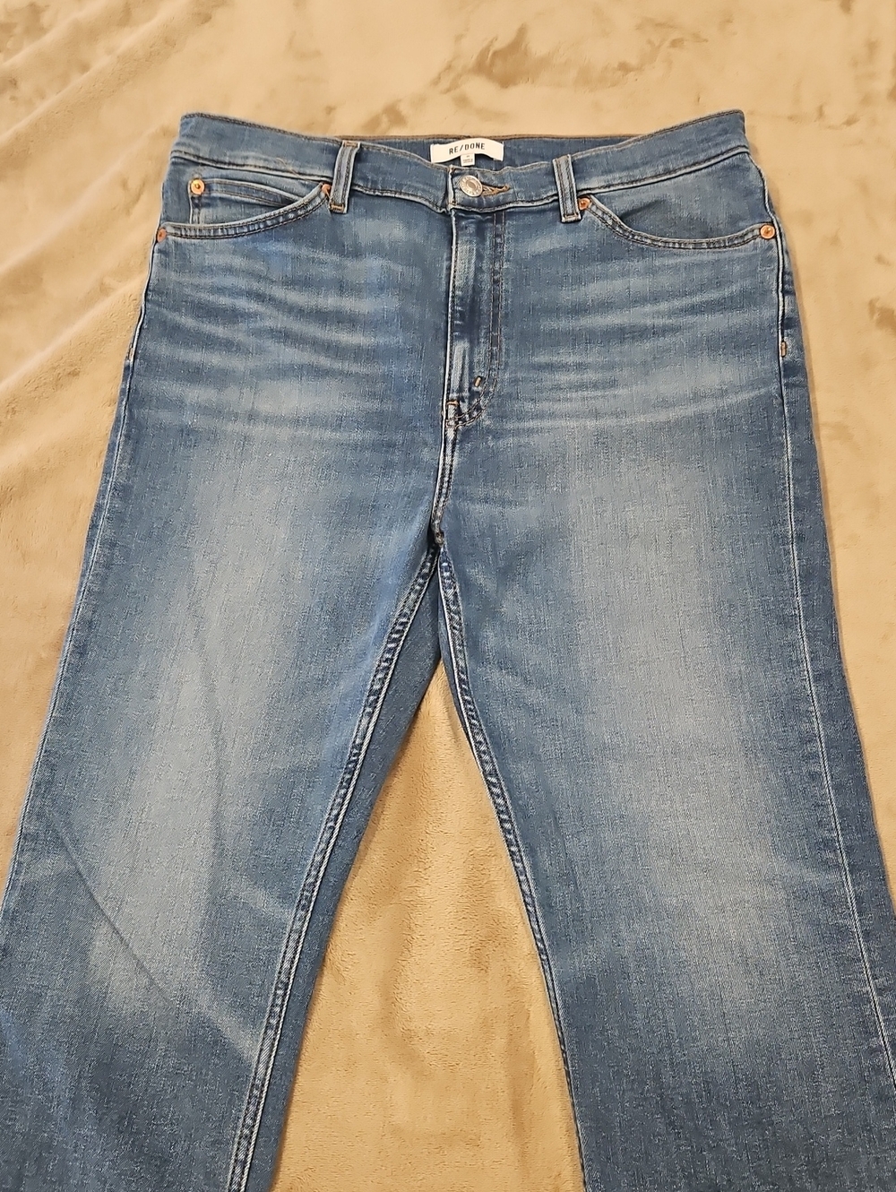 Re/Done 70's Cropped Bootcut Jeans